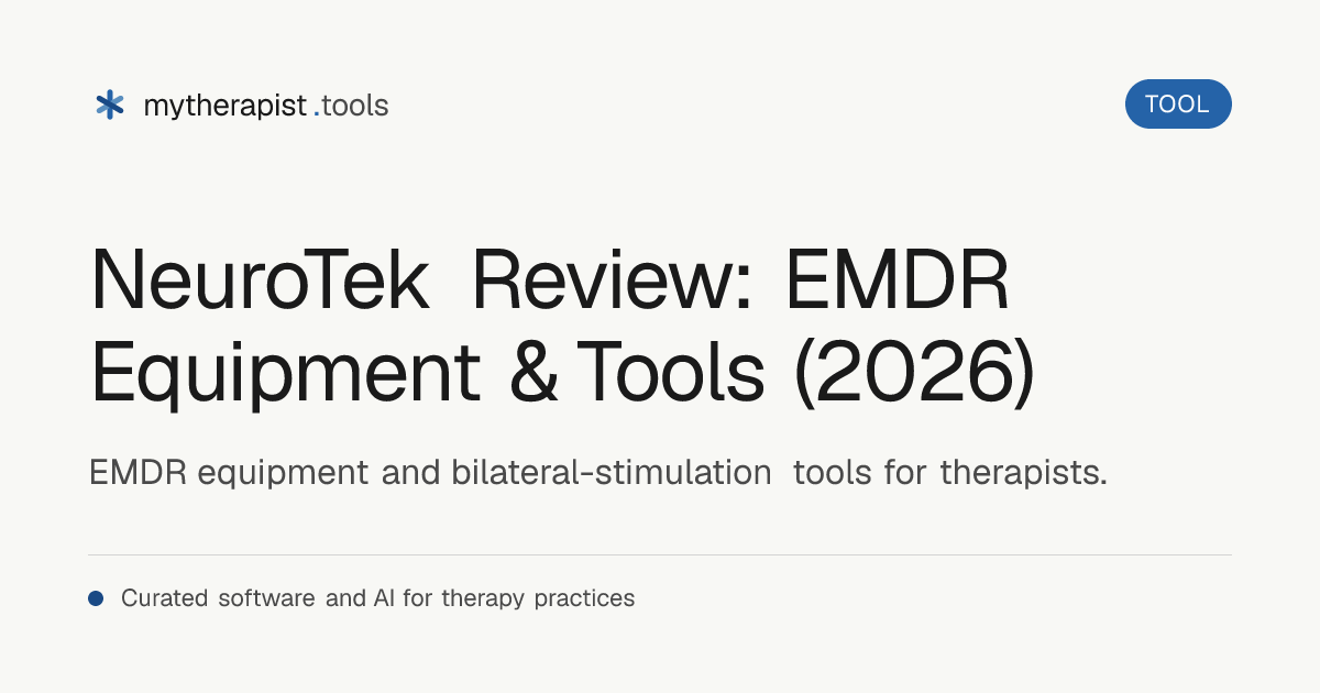 NeuroTek Review: EMDR Equipment & Tools (2026) | Mytherapist Tools